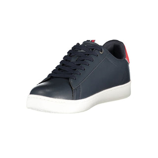 Blue Polyurethane Men's Sneaker