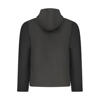 Black Polyester Mens Jacket