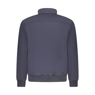 Blaue Herrenjacke aus Polyester