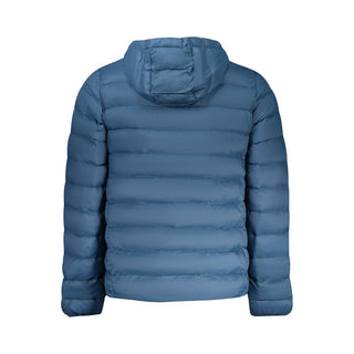 Blue Polyester Men's Jacket