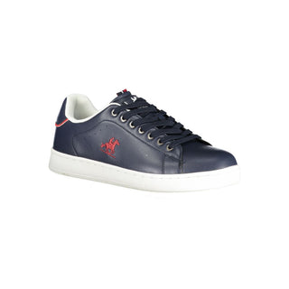 Blaue Herren-Sneaker aus Polyurethan