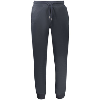 Blue Polyester Men's Sweatpant