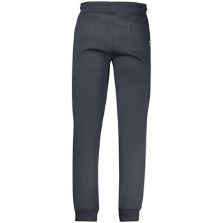 Blue Polyester Men's Sweatpant