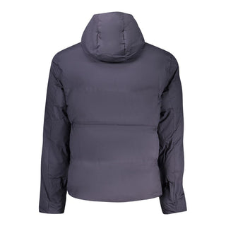 Blu Polyester Men's Jacket