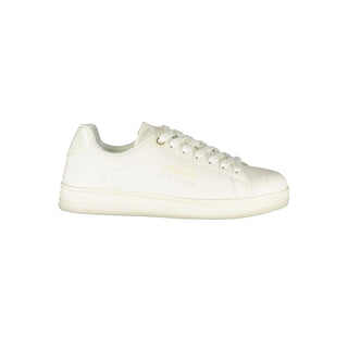 Weiße Polyurethan Damen Sneaker