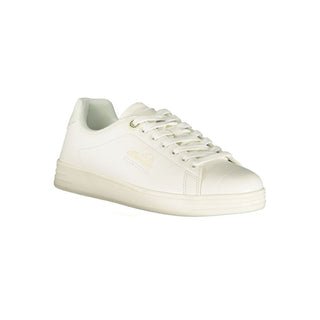 Weiße Polyurethan Damen Sneaker