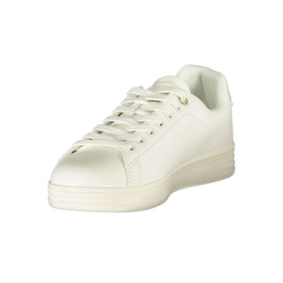 Weiße Polyurethan Damen Sneaker