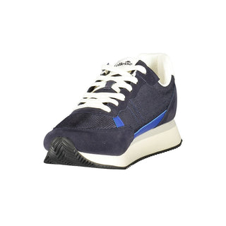 Blue Polyurethane Men Sneaker