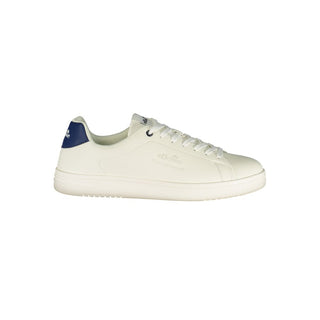 White Polyurethane Men Sneaker