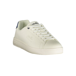 White Polyurethane Men Sneaker