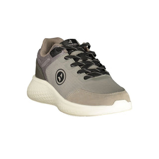 Zapatillas para hombre de poliéster gris