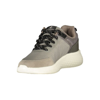 Zapatillas para hombre de poliéster gris