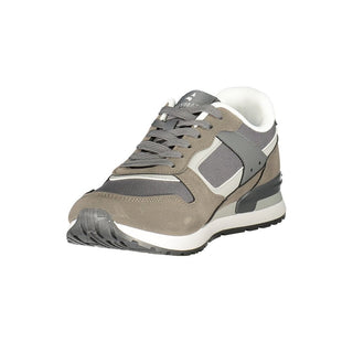 Grigio Polyurethan Herren-Sneaker