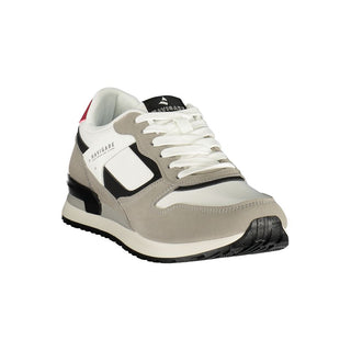 White Polyester Men Sneaker