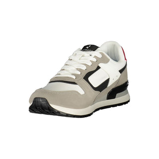 White Polyester Men Sneaker