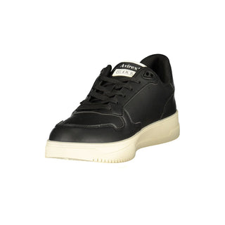 Black Polyurethane Men Sneaker