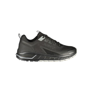 Black Polyurethane Men Sneaker