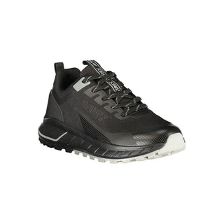 Black Polyurethane Men Sneaker