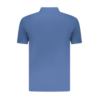 Blaues Baumwoll-Polohemd für Herren
