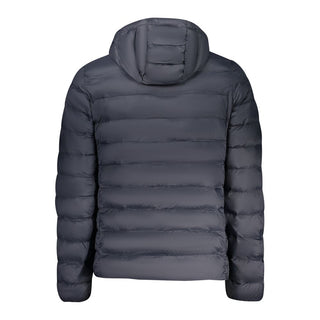 Blaue Polyester-Herrenjacke