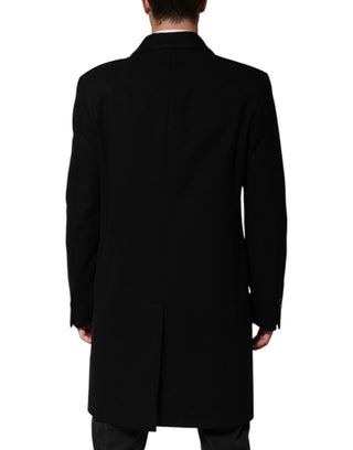 Black Heraldic Patch Single Breasted Blazer Jacket