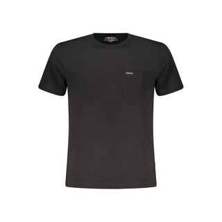 Schwarzes Herren-T-Shirt aus Bio-Baumwolle