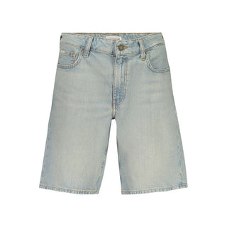 Azzurro Baumwoll-Bermudashorts für Herren