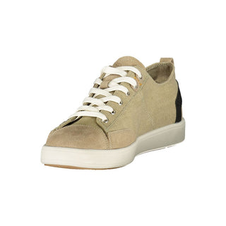 Beiger Polyurethan-Sneaker für Herren