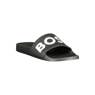 Ciabatta negra de poliuretano para hombre