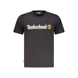 Herren-T-Shirt aus schwarzer Baumwolle