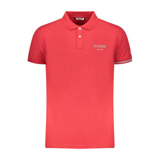 Rotes Herren-Polohemd aus Baumwolle