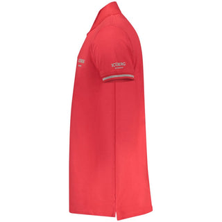 Rotes Herren-Polohemd aus Baumwolle