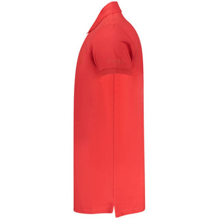 Rosso Baumwoll-Herren-Poloshirt