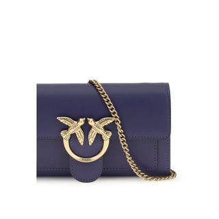 Brieftasche aus blauem Kalbsleder Bos Taurus