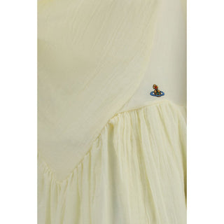 Beiges Freizeitkleid aus Baumwolle