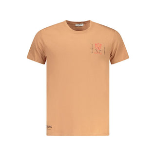 Marrone Cotton Men T-Shirt