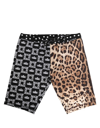 Pantalones cortos de ciclismo con patrón multicolor