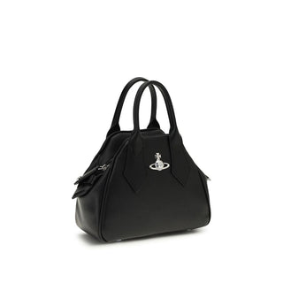 Schwarze Handtasche aus Polyurethan