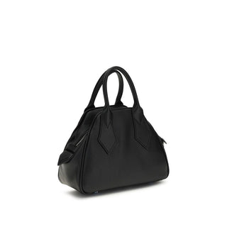 Handtasche aus schwarzem Kalbsleder (Bos Taurus)