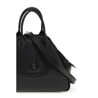 Handtasche aus schwarzem Kalbsleder (Bos Taurus)