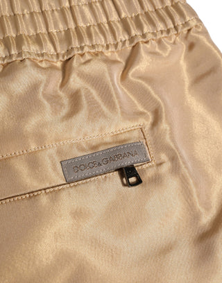 Beige Polyester Men Boxer Shorts Underwear
