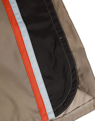 Braune Boxershorts aus Baumwollmischung, mittellang