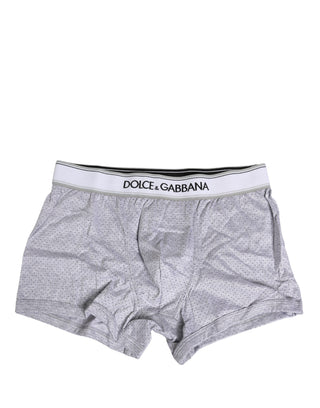 Graue Logo Baumwolle Herren Regular Boxer Unterhose