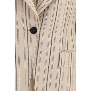 Multicolor Viscose Full-Length Jacket