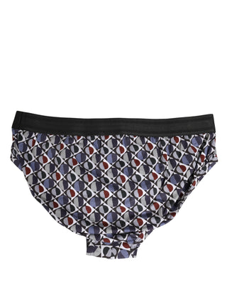 Midi-Slips für Herren mit mehrfarbigem Muster