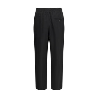 Schwarze Freizeithose aus Viskose