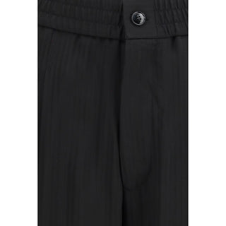 Schwarze Freizeithose aus Viskose