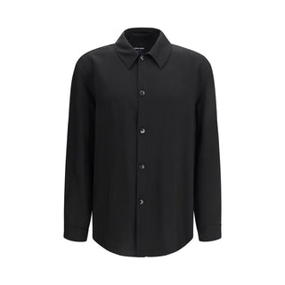 Black Viscose Dress Shirt