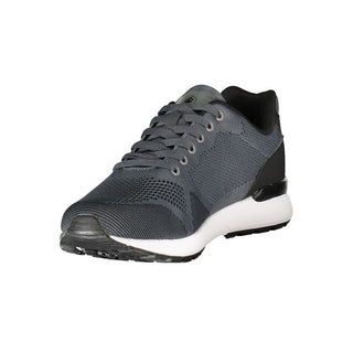 Grigio Polyester Men Sneaker
