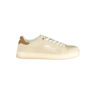 Beige Polyurethane Men Sneaker